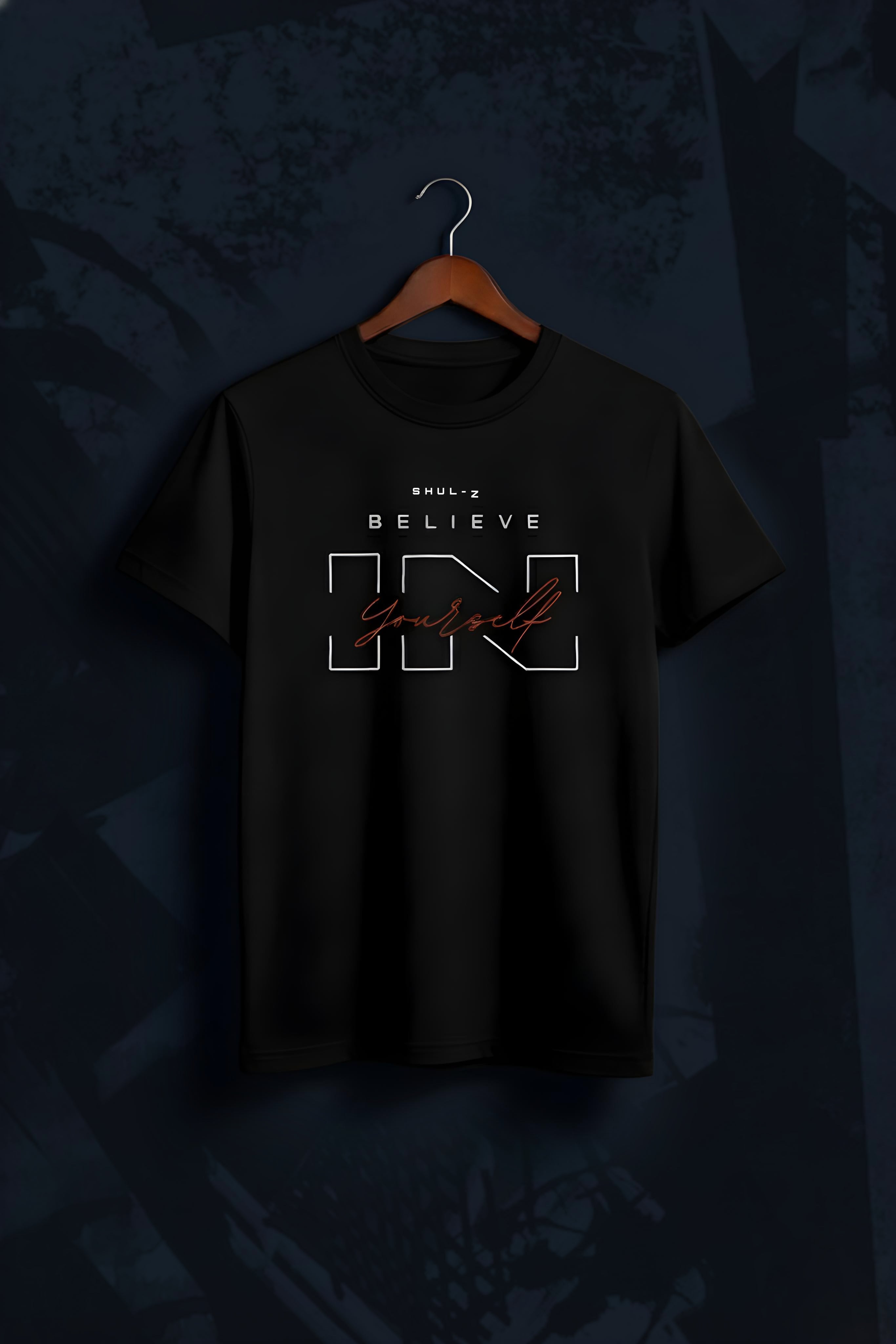 SHUL-Z “Believe in Yourself” Statement Tee – Confidence Edition